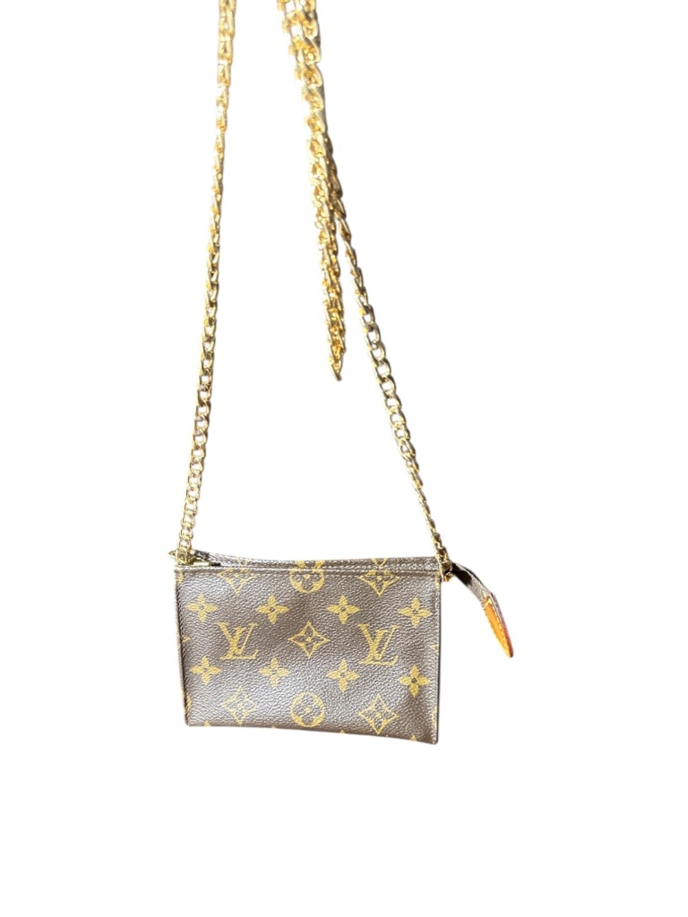 Auth Louis Vuitton Poche Toilette 15 Cosmetic Pouch Monogram